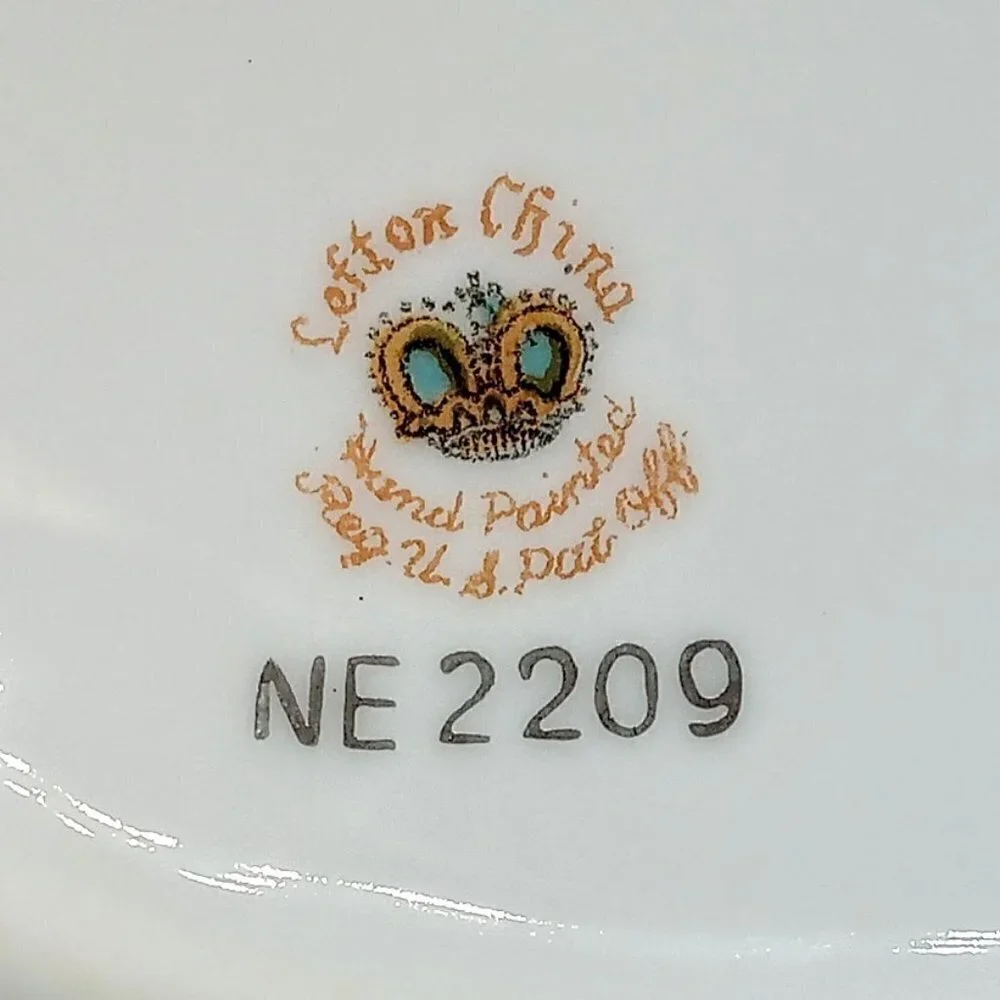 Vintage Lefton China Hand-Painted Porcelain Egg Trinket Box